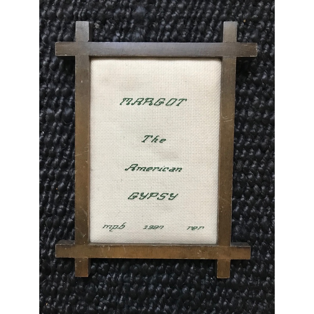 Margot the Gypsy wall hanging — unique vintage